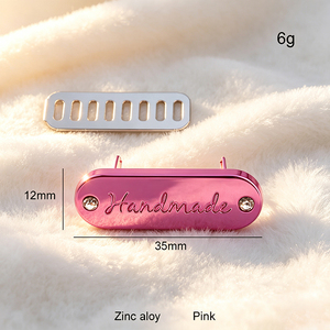 Custom Sewable Metal Logo Brand Tags Private Engraved <b>Name</b> Metal <b>Labels</b> Custom Design Metal Badges for Daily Clothing, Purses an - Product Image 1