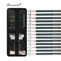 Ensemble complet de crayons à dessin professionnels de 35 pièces, crayons à dessin, kit de croquis avec gomme et taille-crayon