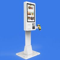 Quiosco de pago de autoservicio, quiosco de pedido, quiosco de alimentos con impresora QR para restaurante, Hotel, supermercado con software POS