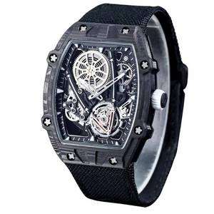 Reloj Mecánico para Hombre, Serie 2705, Ultrafino, con Caja de Fibra de Carbono, Correa de Nailon, Estilo Casual de Negocios - Product Image 1