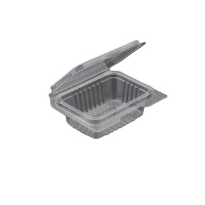Free Sample Mini Cake Box Square Plastic Clear Plastic Transparent Disposable Fruit Container with Lid