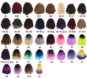 Tresses au crochet en fibres synthétiques 8 pouces Spring Twists Bomb Twist Hair, torsades moelleuses <span class=keywords><strong>pour</strong></span> femmes - Product Image 6