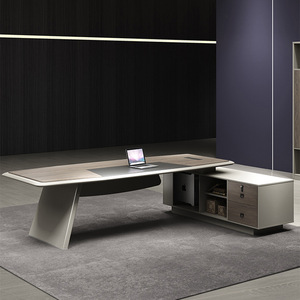 Mesa de oficina de director en forma de L de lujo de gama alta Yazhi Gerente CEO Boss Mesa de oficina ejecutiva moderna Escritorio - Product Image 3