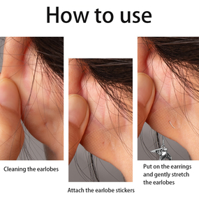 Chết cắt áp lực nhạy cảm Tai Stickers các bản vá lỗi không thấm nước một mặt Silicone ear Thùy Hỗ trợ các bản vá lỗi - Product Image 3