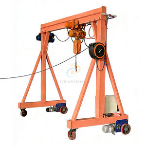 เครนโครงเหล็กขนาดเล็กแบบเคลื่อนย้ายได้ หมุนได้ 360 องศา สำหรับใช้งานภายในและภายนอกอาคาร รับน้ำหนัก 0.5 ถึง 5 ตัน พร้อมรอกไฟฟ้าสำหรับขาย - Product Image 1