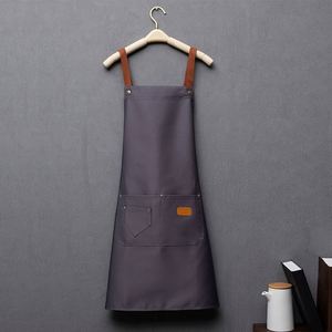 Custom Canvas <b>Apron</b> <b>Kitchen</b> Waterproof and Oil Proof Adjustable Waiter Custom Waterproof Tool Washable Carpenter Barista <b>Apron</b> - Product Image 5