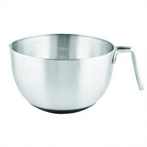 Dining <b>Table</b> <b>Centre</b> piece Decorative Fruit Bowl Wholesale Measuring Bowl Set With Pipe Handle Stainless Steel - Product Image 1