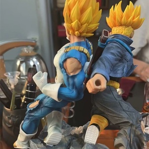 Figura de Manga de 30 cm, Estatua de Dragon Fighting, Vegeta Trunks Super Saiyan, Colección de Padre e Hijo, Juguetes de Regalo, Figura de Anime de PVC - Product Image 5