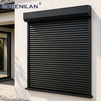 Persianas Enrollables Automáticas Rogenilan para Exteriores, Resistentes al Viento, de Aluminio, de Seguridad, Verticales