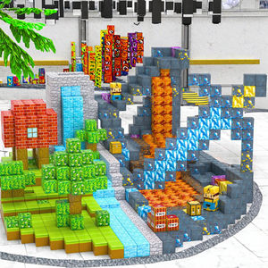 120 Stück Magnetic <span class=keywords><strong>Building</strong></span> Cubes STEM Sensorisches Spielzeug für Kleinkinder Plastik geschenke für Mädchen und Jungen Magnetische Bausteine - Product Image 3