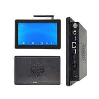 Monitor layar sentuh industri 7 inci, dengan WiFi RJ45 POE Antarmuka USB baru bingkai terbuka tertanam opsional