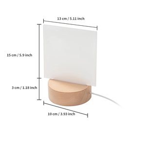 Bán buôn mới tốt nhất bán nhựa acrylic thăng hoa Khung ảnh cơ sở gỗ Acrylic LED với đèn LED - Product Image 2