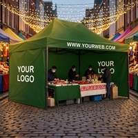 Tente en tissu Oxford avec logo personnalisé et designs innovants pour le camping en intérieur/extérieur, les festivals et les stands extérieurs