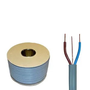 6242Y 6243Y BVVB 1,5 MM 2,5 MM 4MM 6MM Flach kupferdraht PVC-Isolierung und Mantel Doppel-und Erdung kabel für elektrische Verkabelung.