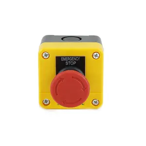 XDL55-J174H29 40mm IP54 Waterproof Emergency Stop Push Button Mushroom Switch Button Box