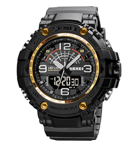 Skmei 1617 movimento del giappone della vigilanza 5 atm impermeabile analogico digitale sport orologio da polso da <span class=keywords><strong>uomo</strong></span> - Product Image 2