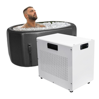 Nouveau modèle refroidisseur de bain de glace 2024 nouveau Style baignoire pliable APP contrôle Spa froid plongeant refroidisseur intérieur froid plongeant baignoire