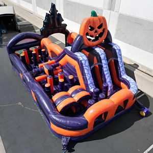 Circuito de Obstáculos Inflable Comercial para Halloween, Casa de Brinco Inflable, Combo Hupfburg para Eventos al Aire Libre, Festivales, Carnavales - Product Image 2