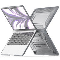 Étui de protection rigide en TPU et PC givré pour MacBook Pro 16 2019 (modèles A2141, M4, A3403, M5, A3428) avec support en nid d'abeille
