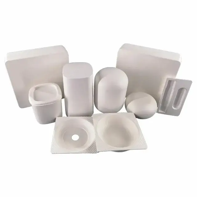 Custom Empty Biodegradable Compostable Recycled Molded Packaging Paper Pulp Tray Box for Refillable deodorant refill pack