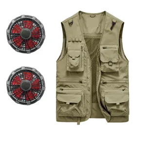 Men's Vest Outdoor Lightweight Photography Gilet Summer Leisure Multi-pocket Fishing Mesh Waistcoat