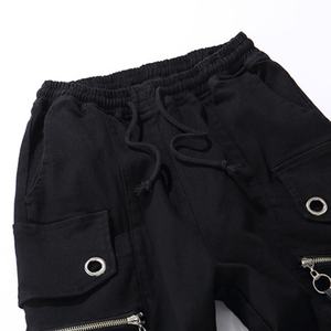 Custom Fashion Drawstring Casual <b>Men</b> High Quality Joggers Black Sweatpants Hip Hop <b>Men</b> Streetwear Casual Trousers <b>Cross</b>-pants - Product Image 4