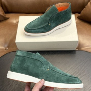 Nouveaux Mocassins d'été décontractés pour hommes, haut de gamme, en velours uni, respirants, antidérapants, à enfiler, pour le marché international - Product Image 5