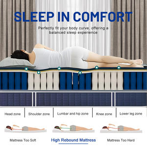 Оптовая продажа OEM/ODM: Дышащий матрас <span class=keywords><strong>King</strong></span> Size с пружинами Pocket Spring, сжатый, для молодежи, отелей и домашнего использования - Product Image 3