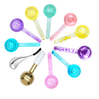Globes de glace faciaux ergonomiques et durables, outil de massage pour soulager les gonflements du visage et les soins de la peau