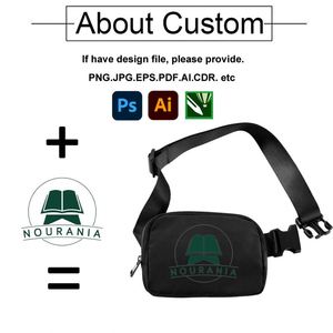 Wholesale Custom logo Nylon Waterproof <b>Waist</b> <b>Bag</b> Promotional Custom Fanny Pack <b>Men</b> Travel Sports Bum <b>Bag</b> with logo - Product Image 2