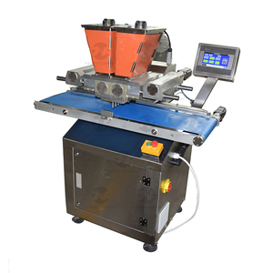 Mini Servo Driven Chocolate Moulding Line con PLC Mini One Shot Depositor per blocchi di cioccolato dadi centro di miscelazione riempimento - Product Image 2