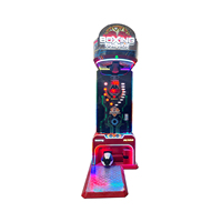 LEON Nouvelle Machine de Jeu Sportif Électronique à Monnayeur en Acier Inoxydable, Personnalisable avec Logo, Machine d'Arcade de Boxe Électronique de Force