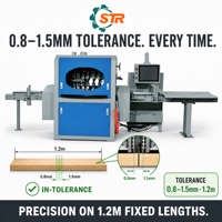 STR MP-60 Machine de découpe de bois de précision à grande vitesse Scie à coupe croisée optimale pour l'optimisation de la CNC de l'industrie du bois