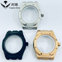 Direkt vom Hersteller: 41mm NH Uhrengehäuse für NH34 NH35 NH36 NH38 NH39 NH70 Uhrwerke, Saphirglas, Silber, Schwarz, Roségold, Modifiziert, Großhandel