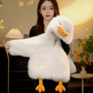 Cappotto Invernale Imbottito per Bambine, Simpatico Design a Forma di Anatra, in Finta <span class=keywords><strong>Pelliccia</strong></span> Calda con Zip - Product Image 3