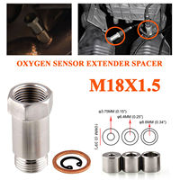 Espaciador de escape M18x1.5 de fuente directa y personalizado - Eliminador de CEL de profundidad ajustable, 45 mm de longitud, muestra en 7-10 días, OEM/ODM