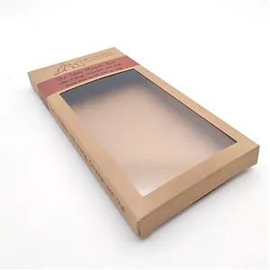 定制logo方形零售产品盒透明pvc橱窗纸笔包装盒文具盒
