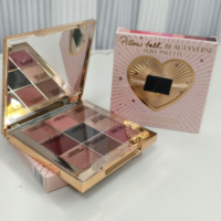 Palet Eyeshadow Shimmer Pearlescent Matte Finishes untuk Warna Gelap/Cerah - Desain Broken Diamond Smoked Cool