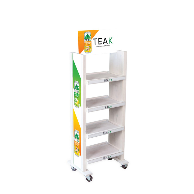Customized Countertop Wooden Toy Display Stand With Hooks for Pet Toys — view 6