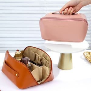Ins Viral Handbag Organizer, Accordion Pillow Cosmetic <b>Bag</b>, <b>Large</b> Capacity Travel <b>Toiletry</b> Storage <b>Bag</b> - Product Image 6