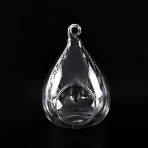 광저우 싼 도매 매달려 유리 꽃병 꽃 꽃병 화분 테라리움 사용자 정의 컨테이너 꽃병 냄비 웨딩 장식 - Product Image 5