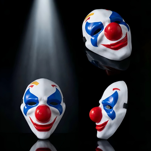 Máscara de Payaso Peace Elite, Máscara de Plástico de Joker Grotesco, Divertida y Graciosa para Fiestas de Disfraces y Bromas - Product Image 2