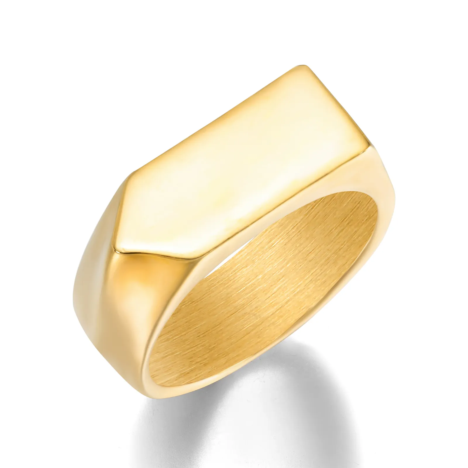 Personality fashion men stainless steel finger new design luxury rings for men women waterproof jewelry