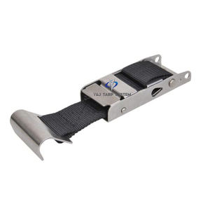 Hebilla de acero resistente para cortinas laterales de remolque de camión, cierre de lona ajustable (tamaño estándar) - Product Image 1