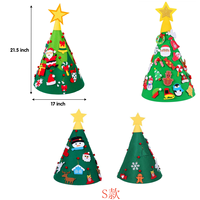 Décorations de Noël en feutre écologiques en gros pour enfants, arbre de Noël à faire soi-même pour la maison, l'école et le bureau