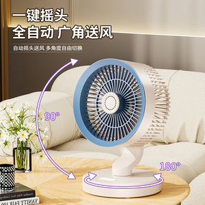 <b>Wall</b> Mounted Fan 7.0-9.9 In Oscillating Air Cooling Fan For Home Office <b>Desk</b> With Night Light And Aroma Diffuser - Product Image 2