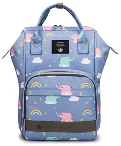 Muestra Gratuita de Bolsa de Viaje de Maternidad Personalizada, Impermeable, de Poliéster, Anti-Robo, de Gran Capacidad para Mamá, Bolsa de Pañales para Bebé con USB - Product Image 6
