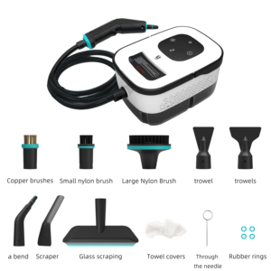 เครื่องทำความสะอาดไอน้ำไฟฟ้าแบบพกพาอเนกประสงค์ 2500W แรงดันสูง 3 บาร์ อุณหภูมิสูง สำหรับทำความสะอาดบ้านและรถยนต์ - Product Image 5