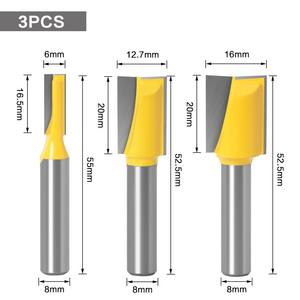3pc 8 מ מ מ "מ ניקוי חותך כרסום שולחן חיתוך חתוך קליל קצה טחנת מכונת cnc זמירה - Product Image 6