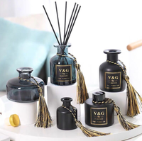 Bouteille de parfum d'huile essentielle à fond lourd 130ml 200ml 250ml diffuseur de matériau en verre
